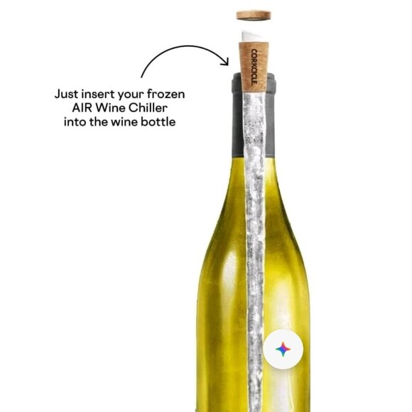 Corkcicle Air Wine Chiller Stick With Aerator & Pourer BPA-Free Reusable 2-Pack - Picture 4 of 13